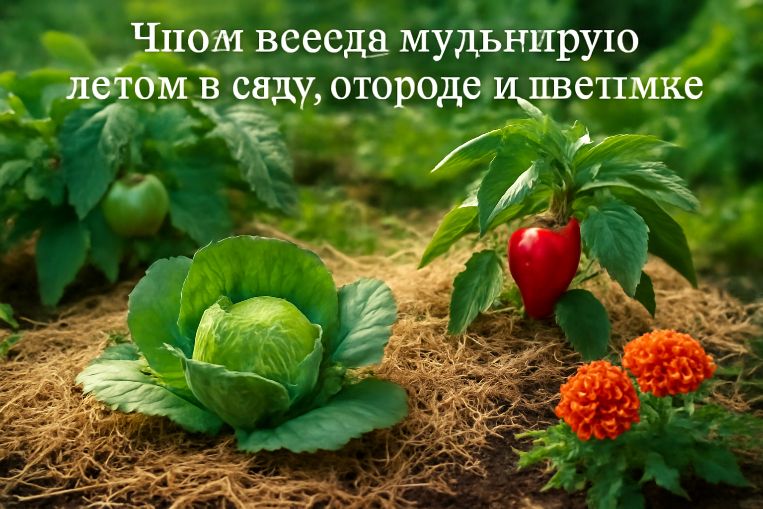 Как и зачем мульчировать грядки, цветник и сад летом: когда это работает и кому навредит
